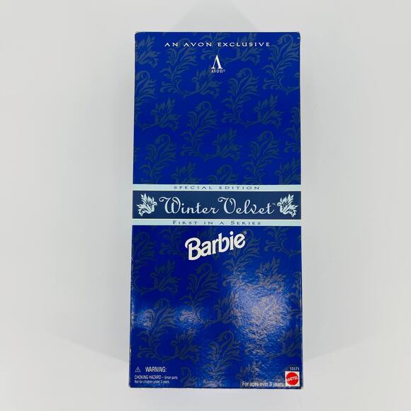 Winter Velvet Avon Exclusive Special Edition Mattel Barbie Doll - NRFB/NIB - Picture 4 of 11